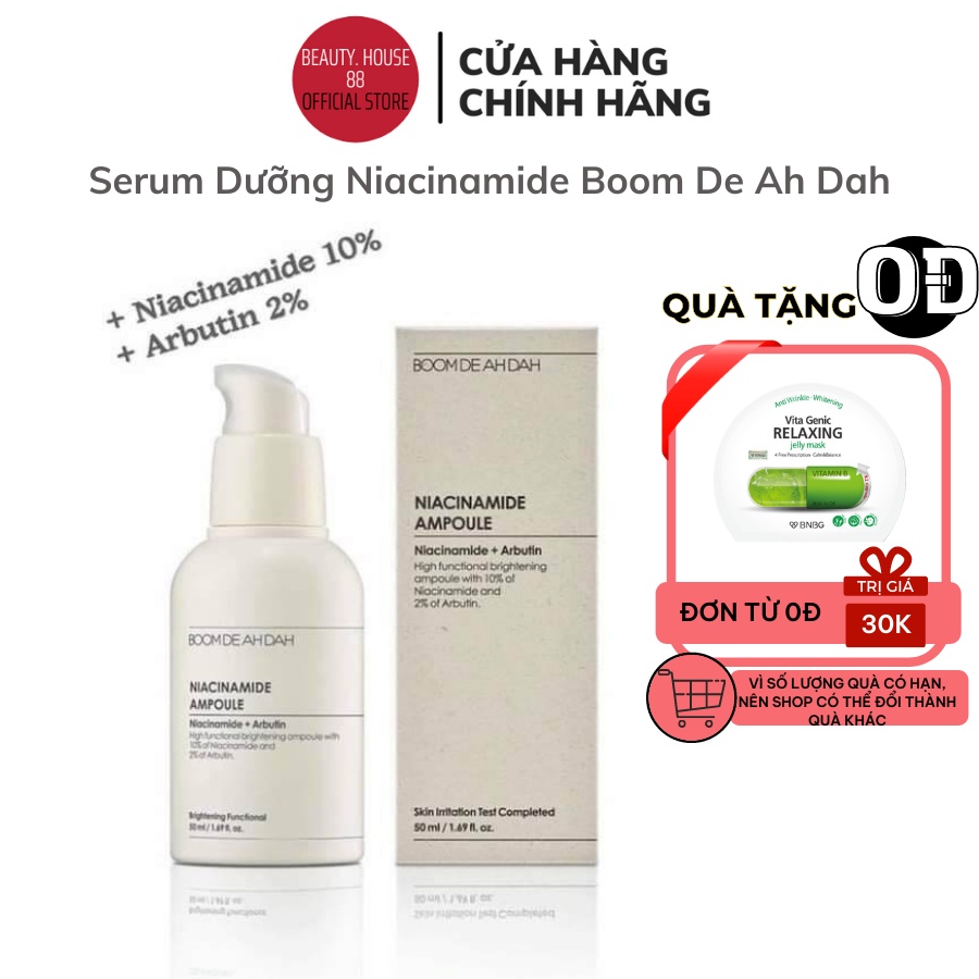 Serum Dưỡng Trắng Niacinamide Ampoule Boom De Ah Dah 50ml Tinh Chất Dưỡng Trắng Chuyên Sâu