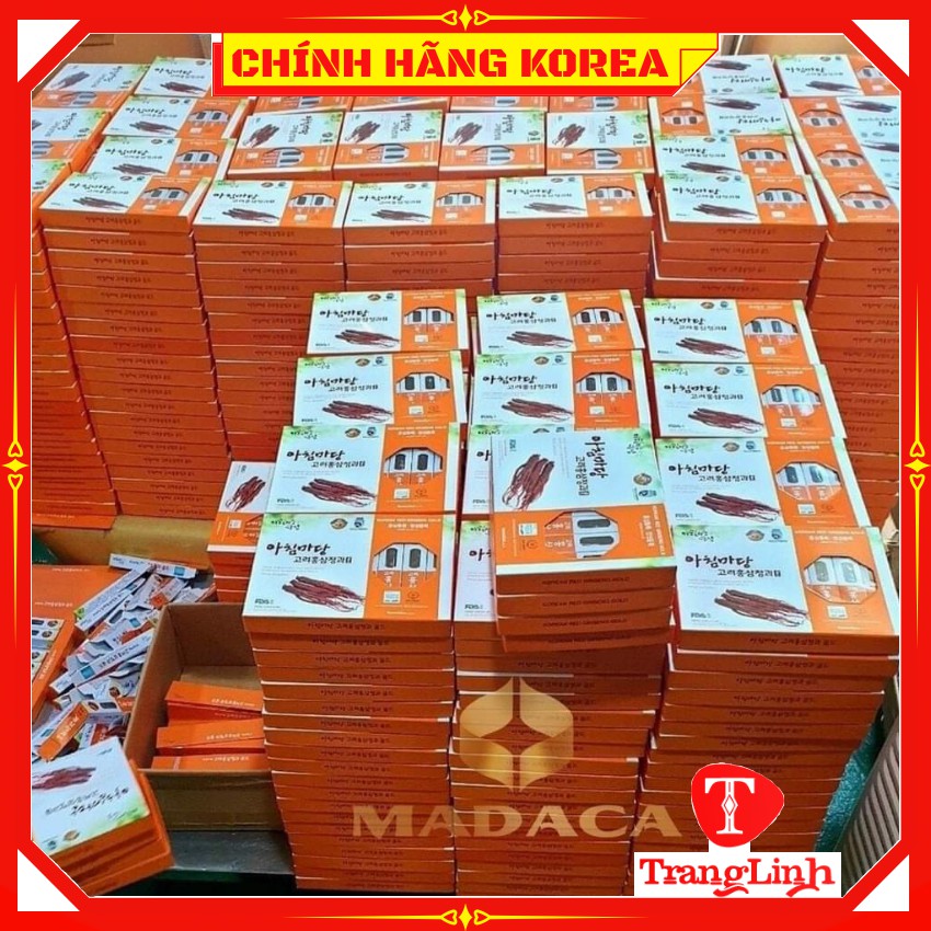 Hồng sâm củ tẩm mật ong hàn quốc Achimmadang chính hãng, hộp 8 củ - tranglinhkorea