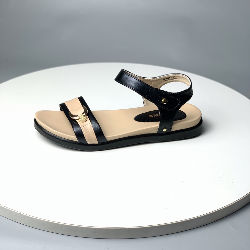Sandal nữ BITAS ❤️FREESHIP❤️ Dép quai hậu nữ đế bằng siêu nhẹ, quai cách điệu SYN260