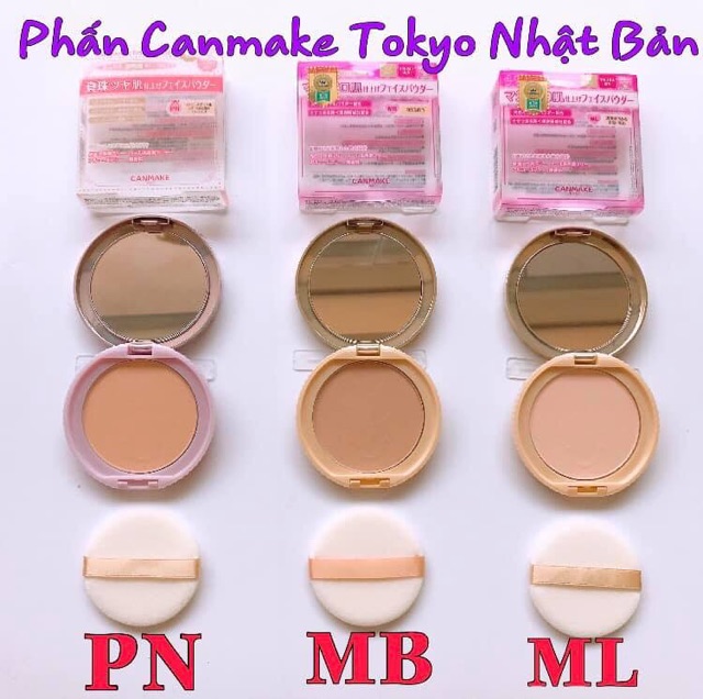 (Đủ bill,video mua hàng) Phấn phủ Canmake Tokyo siêu mịn Nhật Bản