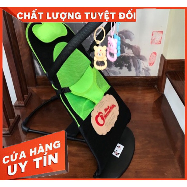 Ghế rung ghế nhún đa năng chân chữ A cho bé tặng kèm thú treo + gối đầu