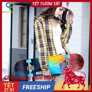 Ván Trượt Skateboard Thể Thao Chất Lượng Cao Phù Hợp Với Mọi Lứa Tuổi Bánh Xe Phát Sáng