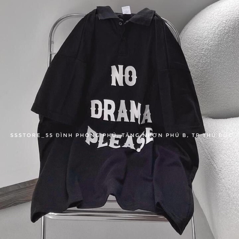 Áo Polo Unisex 3 Màu Xanh Lá Đen  Trắng Form Rộng