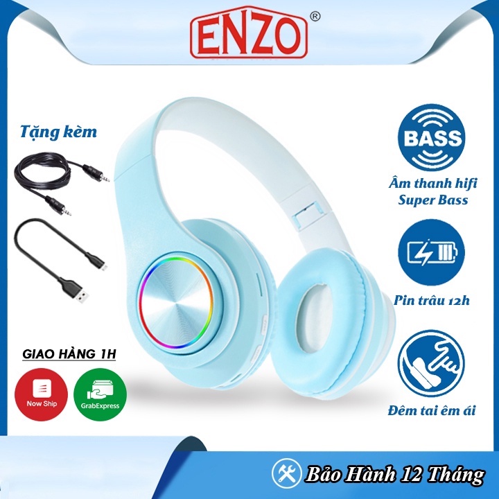ﺴTai Nghe Bluetooth Chụp Gaming Cao Cấp B39, Headphone Âm Thanh Cực Chất Máy Tính Không Dây Có Mic