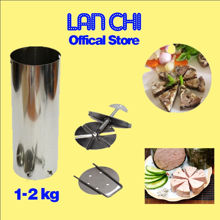 Khuôn Làm Giò Chả chuẩn Inox 304 - Khuôn Giò Inox Không Dỉ - Chống Ẩm Mốc - Chuẩn Loại 1