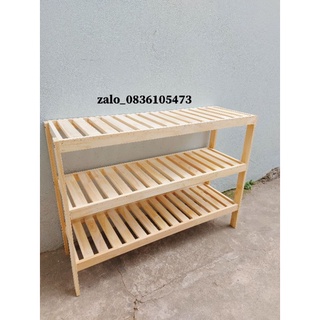 Kệ gỗ để đồ 3 tầng