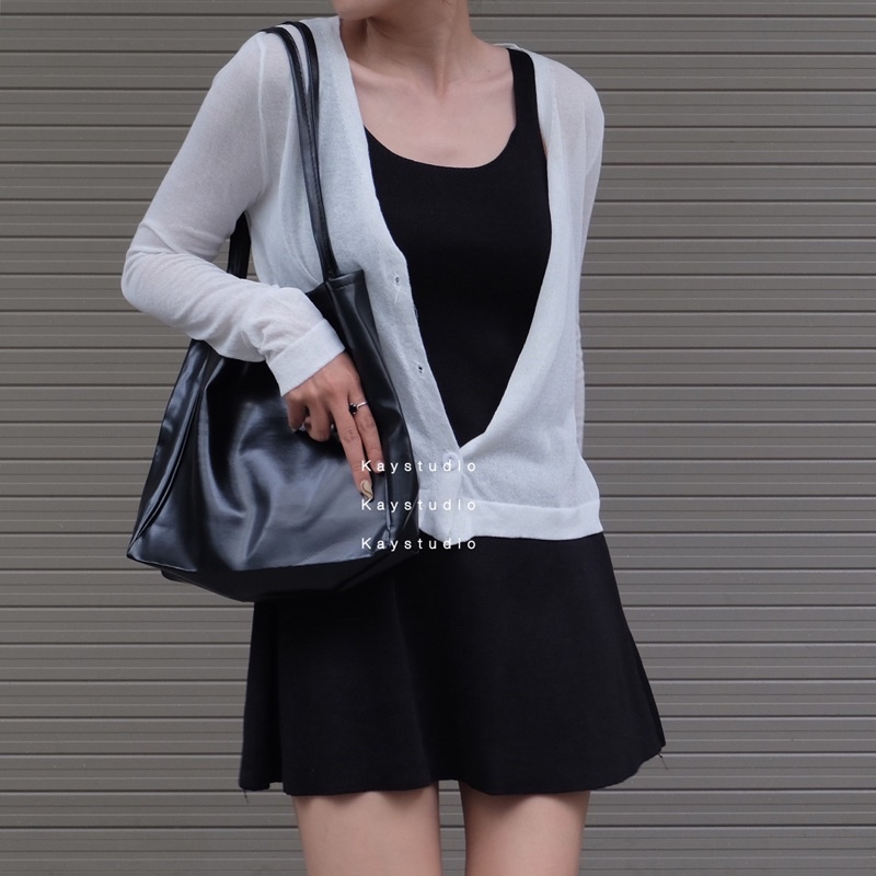 [KAYSTUDIO] SET ĐẦM VÀ KHOÁC TRẮNG