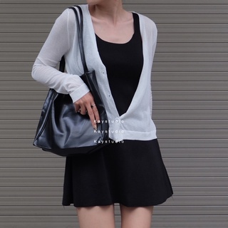 Set đầm và khoác trắng