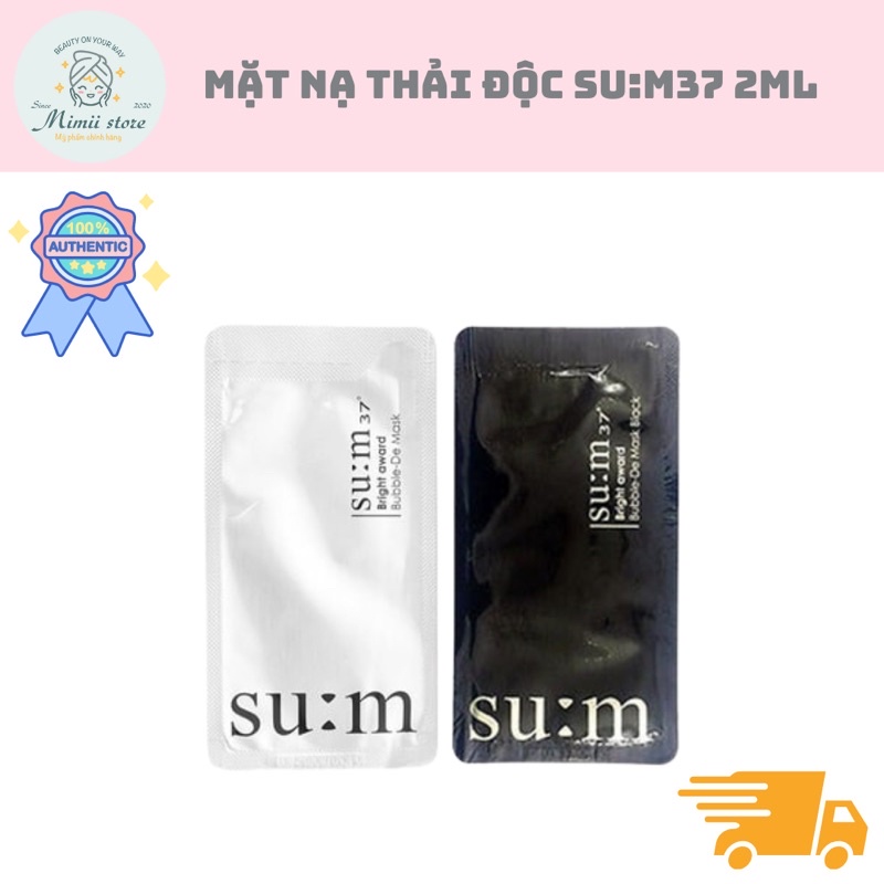 Mặt nạ thải độc Sum 37 Bright Award Bubble De Mask Hàn Quốc