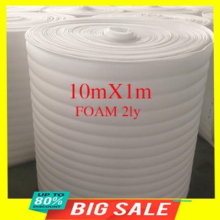 [shopgiare1992] Xốp Foam FE dày 2ly dài 100m rộng 1m05 bọc hàng chống vỡ