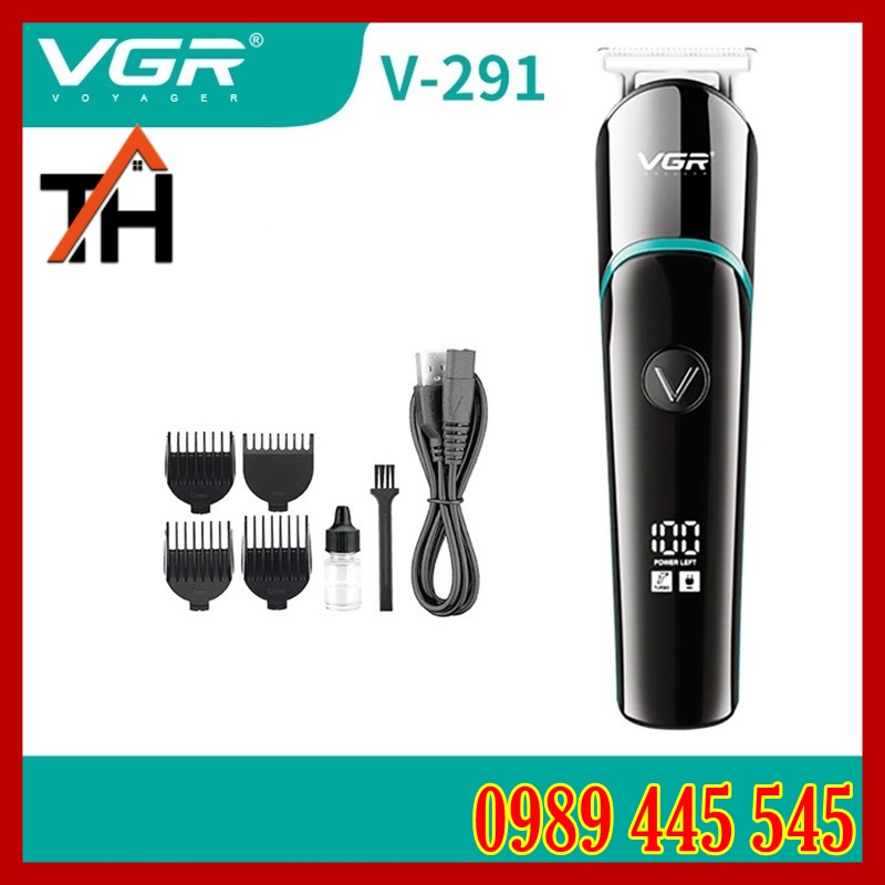 Tông Đơ Cắt Tóc Không Dây VGR V-291 - Máy Cắt Tóc Chuyên Dùng Cho Salon Và Gia Đình - Hàng Chính Hãng Bảo Hành 1 Năm