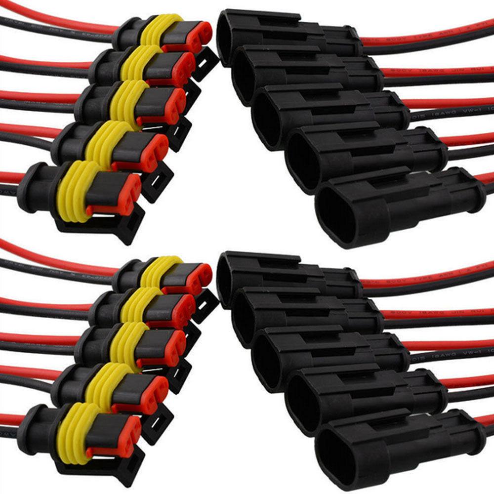Đầu Nối Dây Điện AWG HID 2 Pin Chống Thấm Nước Thời Trang