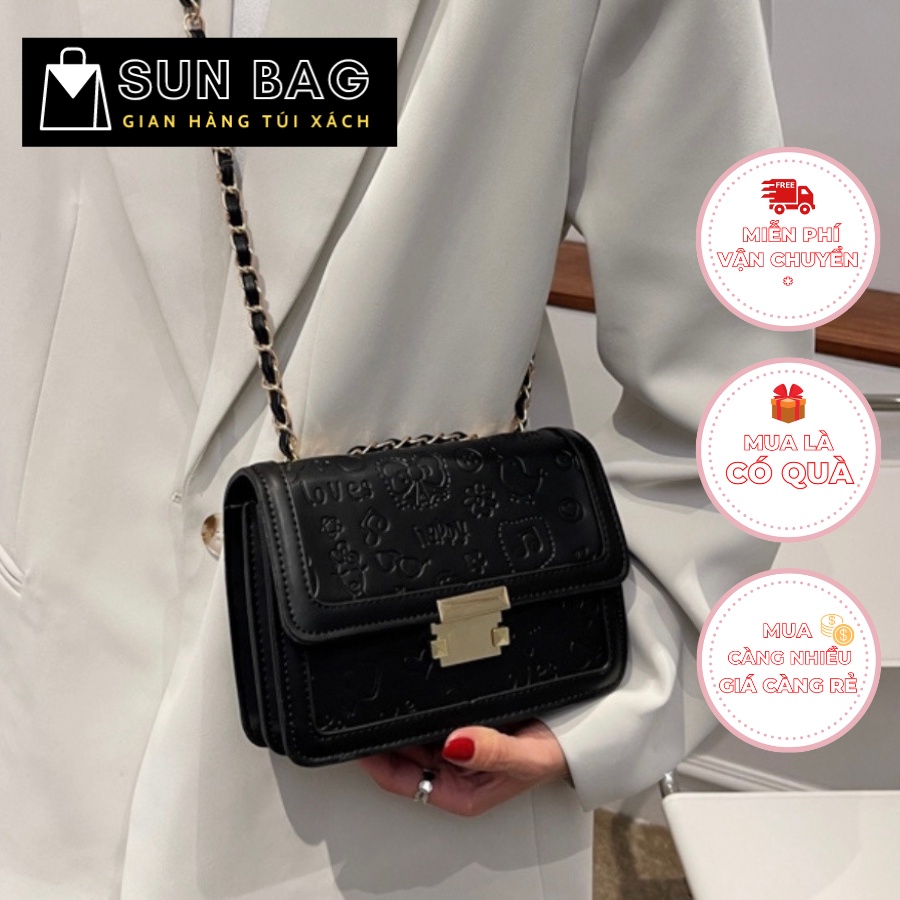 Túi xách nữ đeo chéo, đeo vai, túi cnk đi chơi, đi học, da đẹp, thời trang cao cấp size 22cm SB205