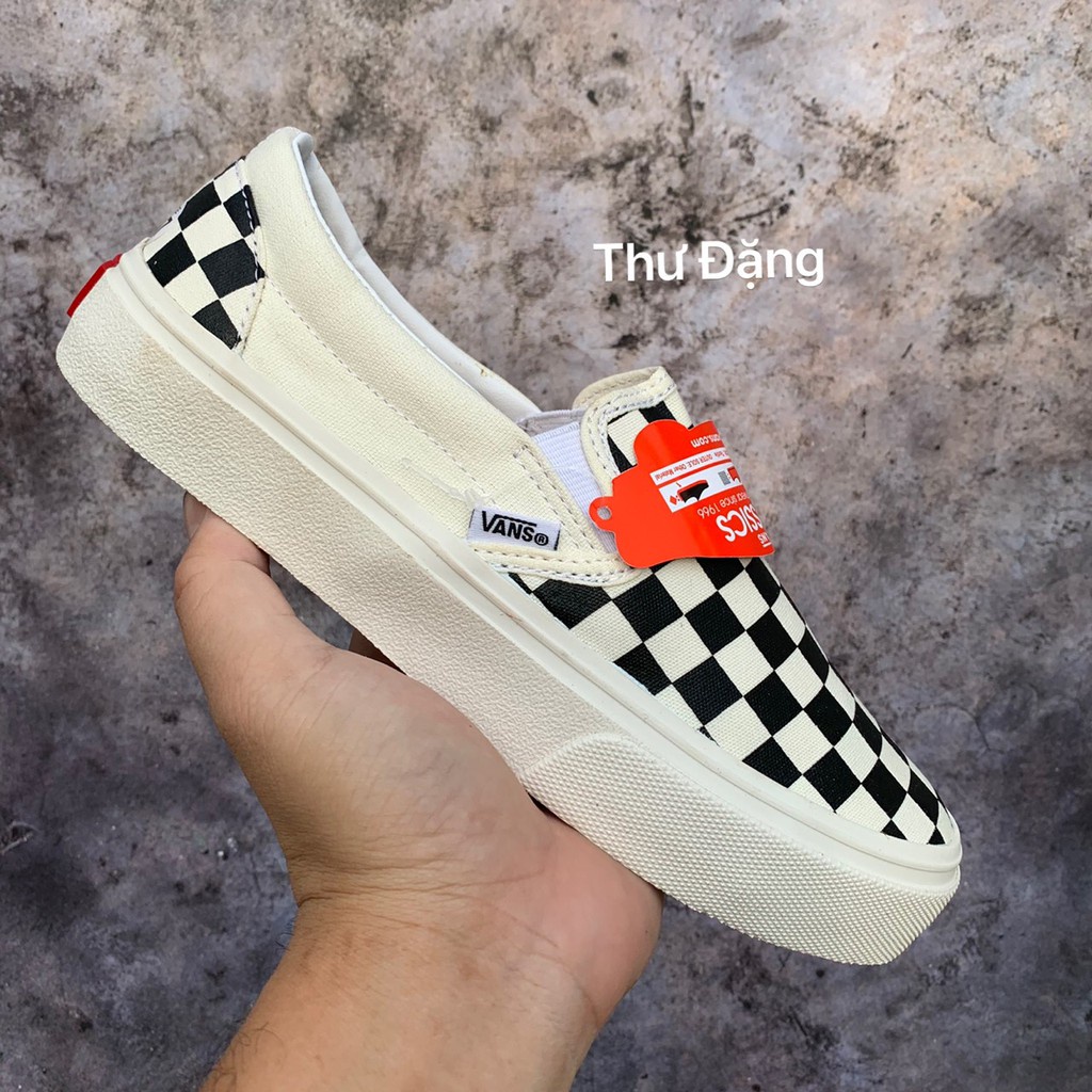 Giày 𝐕𝐀𝐍𝐒 caro buộc dây Cao Cấp nam nữ giá rẻ - Giày thể thao sneaker nam nữ 𝐕𝐀𝐍𝐒 caro classic Full Box