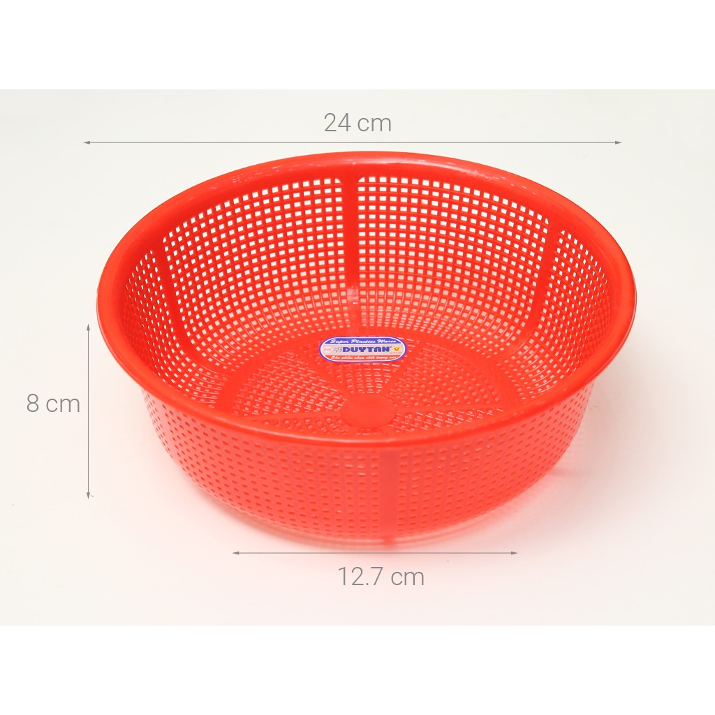 Rổ nhựa 2T4 (24 cm) Duy Tân - Màu ngẫu nhiên