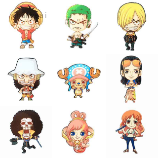 Bộ 2 nam châm trang trí tủ lạnh hình nhân vật Anime One Piece