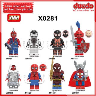 Minifigures nhân vật Spider Man mới nhất - Đồ chơi Lắp ghép Xếp hình Mini Iron Man Mô hình XINH X0281