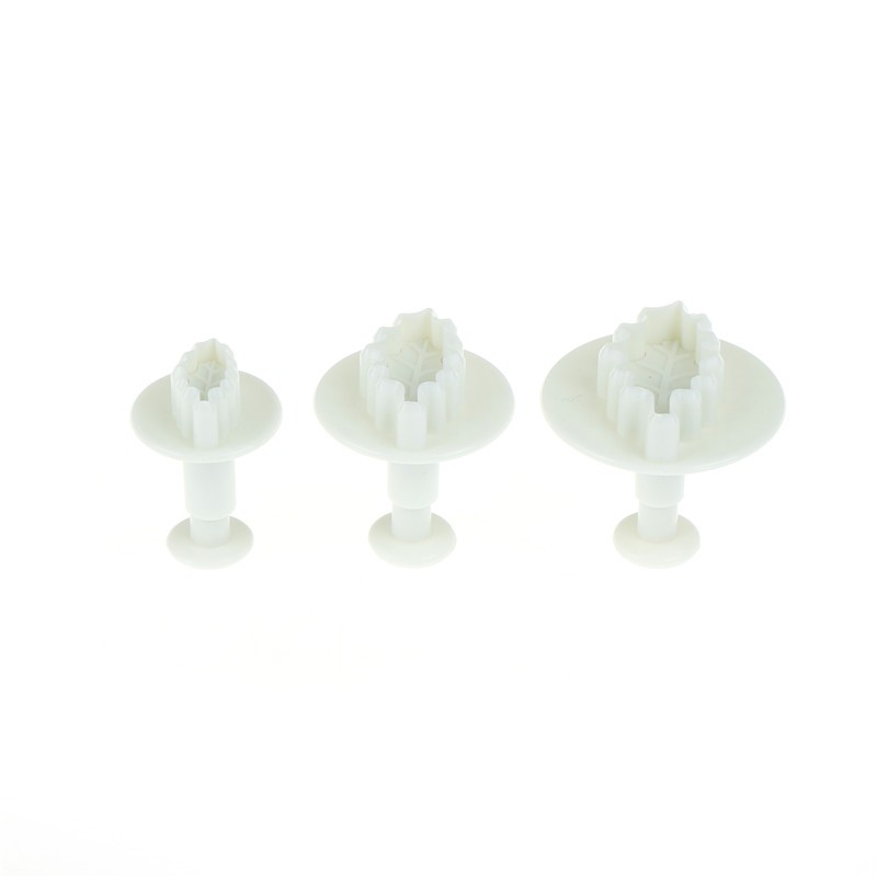 Hl Set 3 Khuôn Cắt Bánh Hình Chiếc Lá