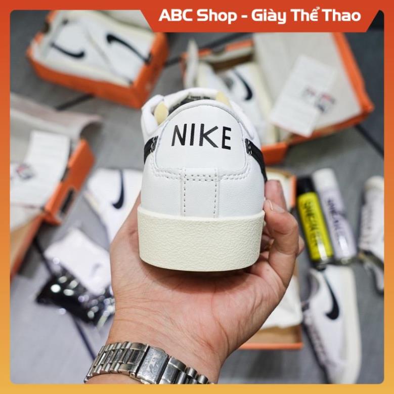 Giày Sneaker Nik.e Blazer 77 Vintage  Low - Bản Best, Giầy trắng đen thấp cổ sịn sò