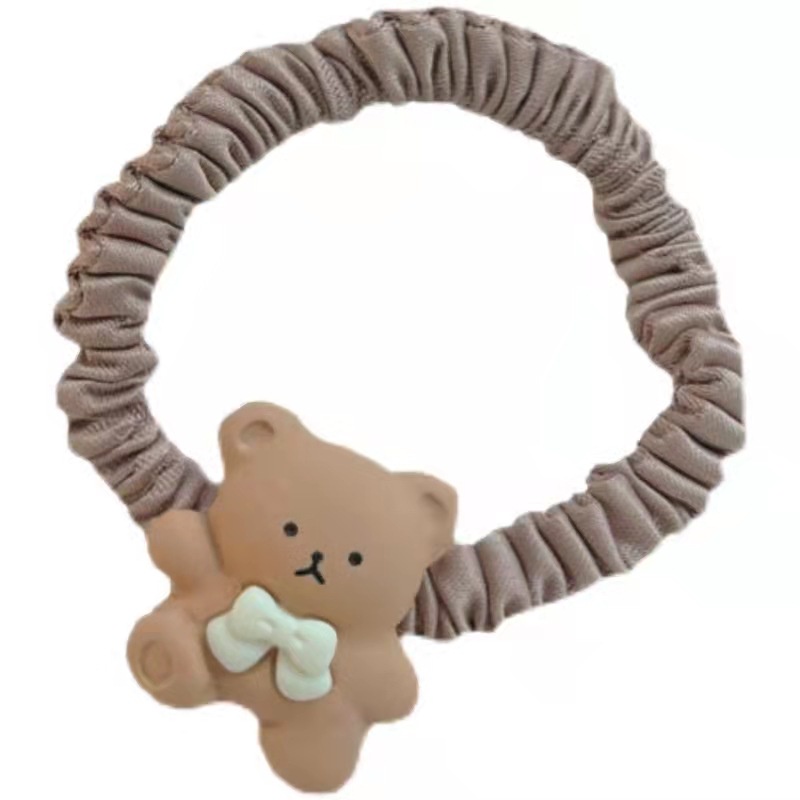 Dây Buộc Tóc Cao Su Cỡ Lớn Hình Gấu Dễ Thương Phong Cách Hàn Quốc Cho Nữ