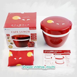 Hộp cơm giữ nhiệt Asvel (HLB – CD800) họa tiết Trăng&Thỏ kèm túi - Chính hãng Nhật Bản