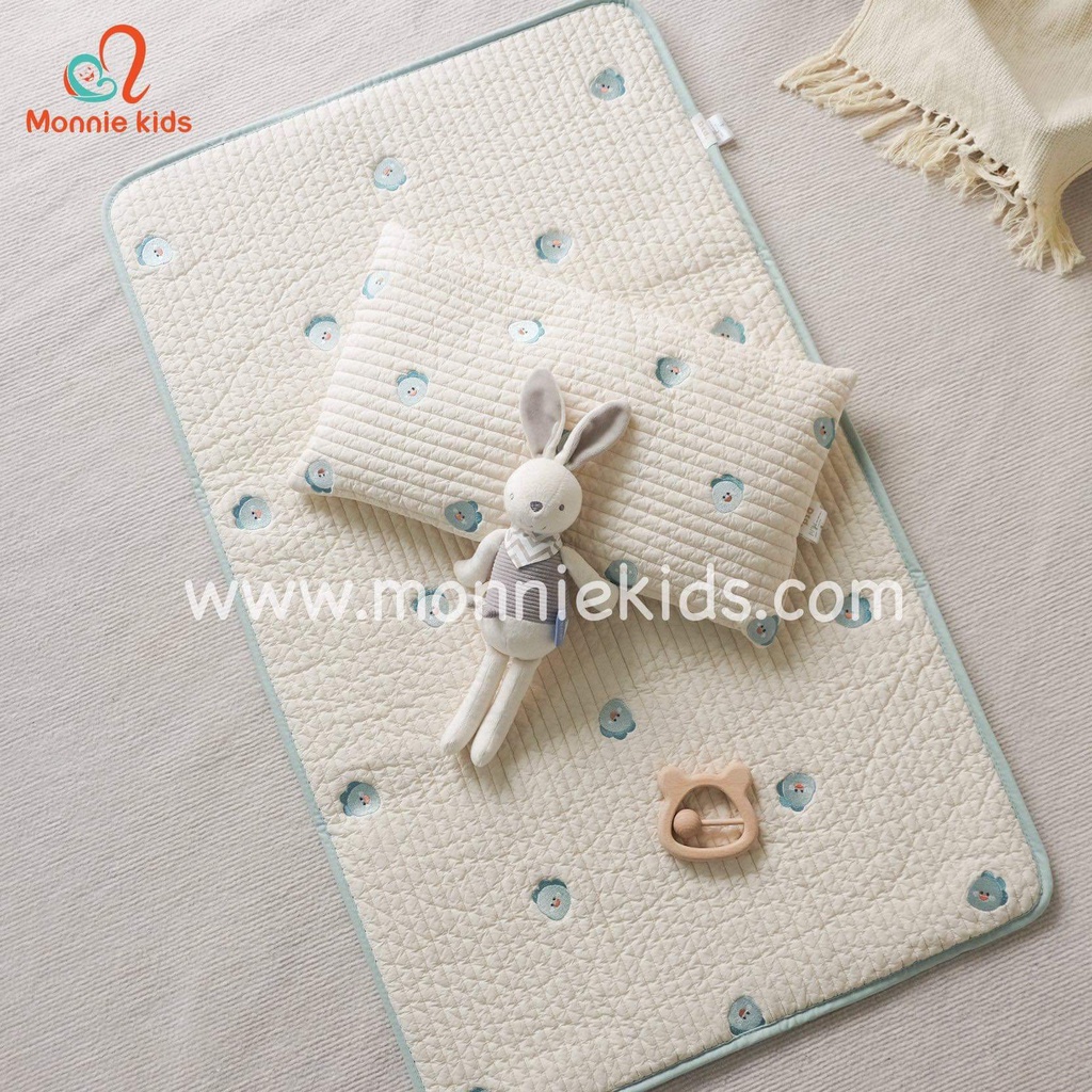 Thảm thêu cho bé Dot To Dot Air, thảm họa tiết thoáng mát mềm mại cao cấp - Monnie Kids