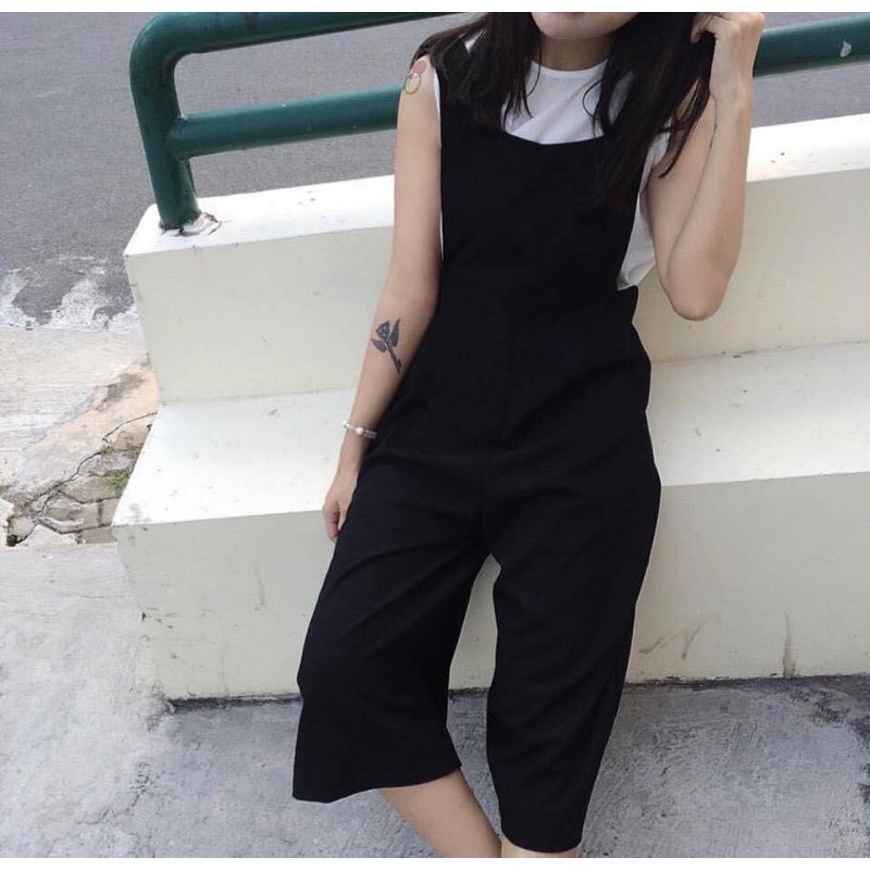 Quần Yếm Ống Rộng Culottes Basic J003 | BigBuy360 - bigbuy360.vn