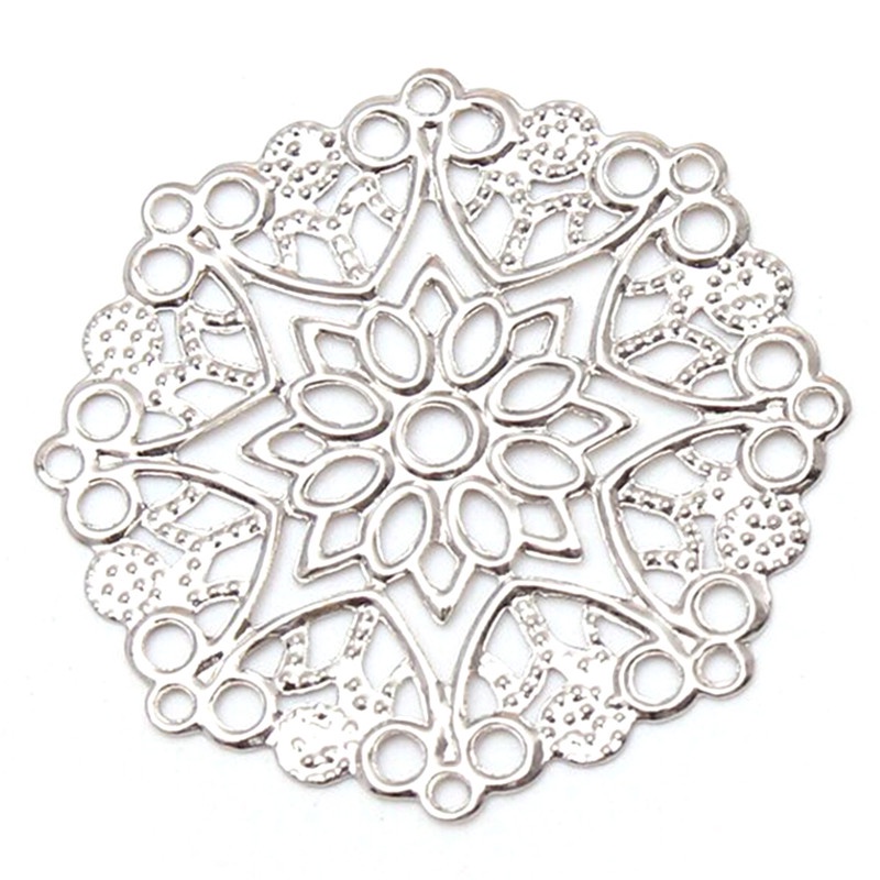 Bộ 50 Đầu Nối Hoa Bằng Đồng Dùng Làm Đồ Thủ Công