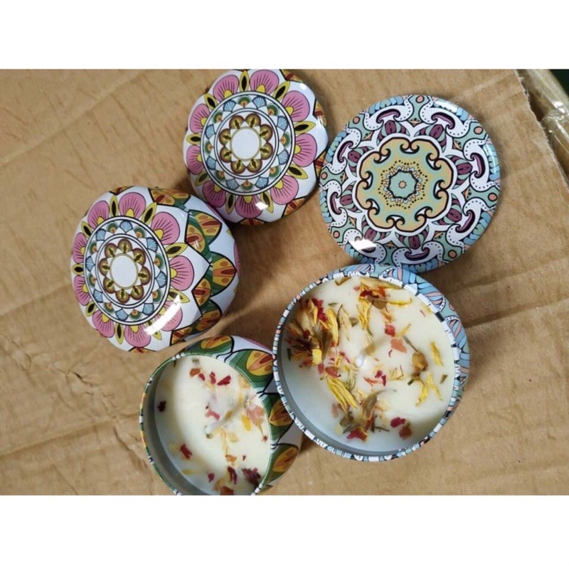 Nến Thơm, làm từ hoa khô thiên nhiên