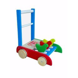 Đồ Chơi Trẻ Em S-Kids, Xe Tập Đi Gỗ Cho Bé Có Vòng Cao Su Chống Trượt
