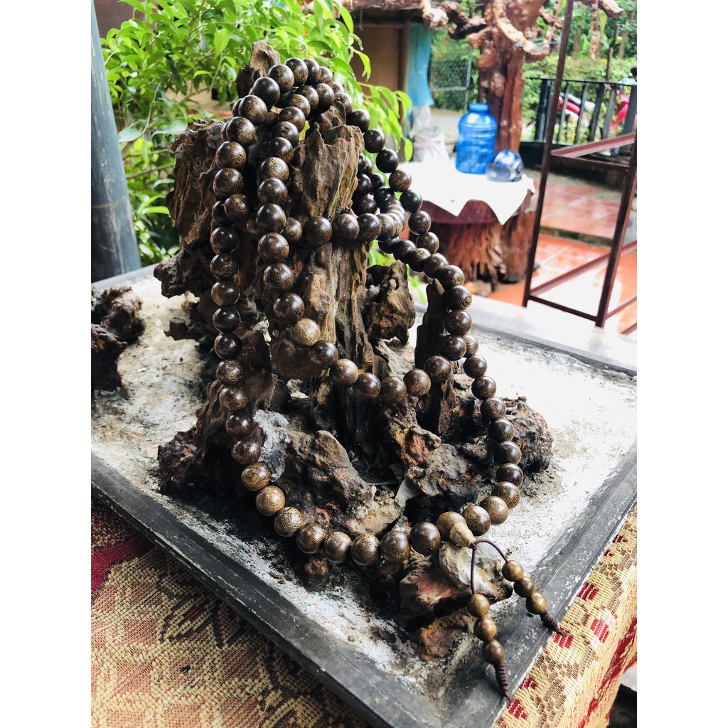Vòng tay Trầm Hương Tốc 108 hạt tự nhiên 100% - Mẫu 33 - 14 ly -
