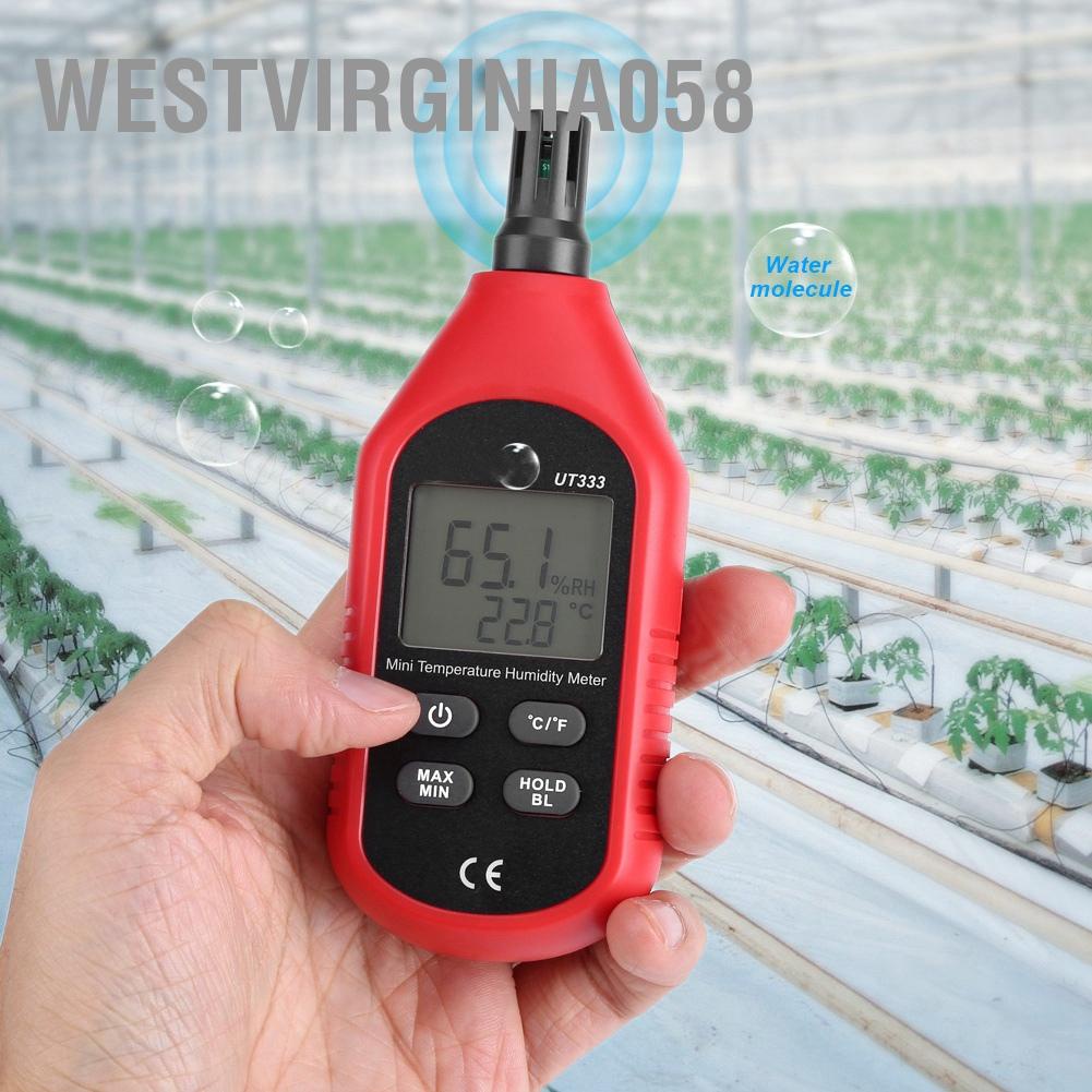 Có thể bán buôn UT333 Máy đo nhiệt độ kỹ thuật số LCD cầm tay ẩm Nhiệt không khí Westvirginia058 Hàng giao ngay