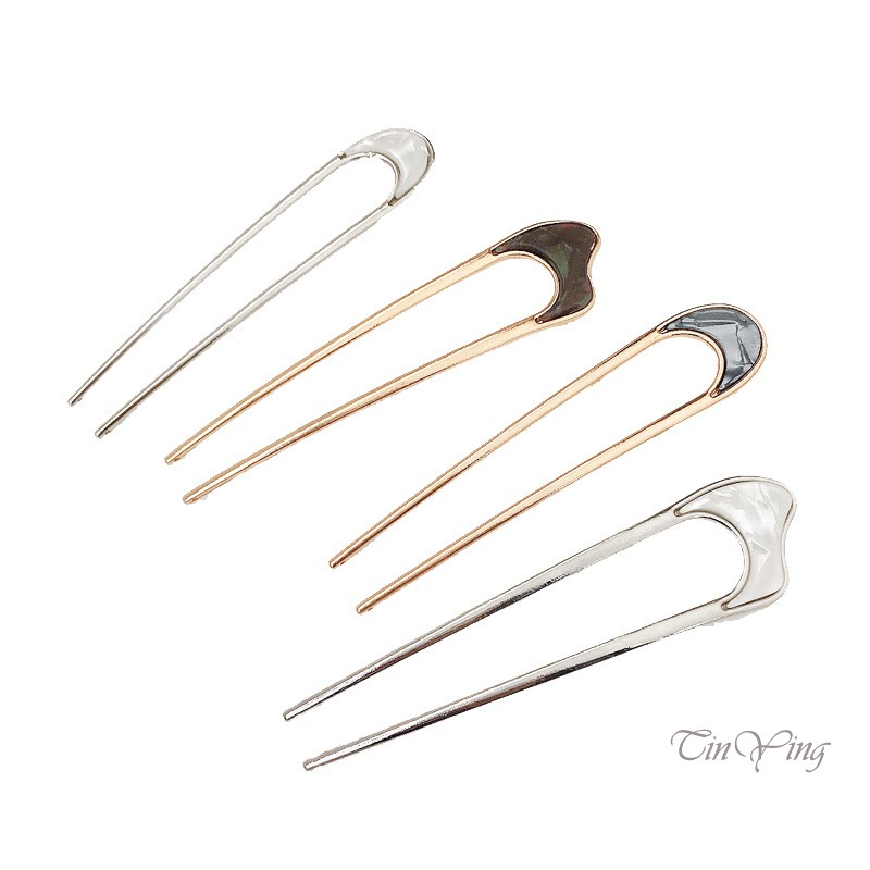 GETNOIVAS Trâm Cài Tóc Chữ U Bằng Hợp Kim Phong Cách Nhật Bản Cho Nữ