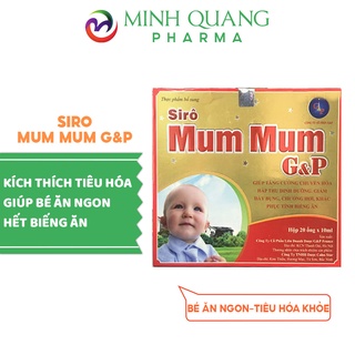 Siro MUM MUM G&P GOLD giúp bé ăn ngon tiêu hóa khỏe hộp 20 ống x 10ml