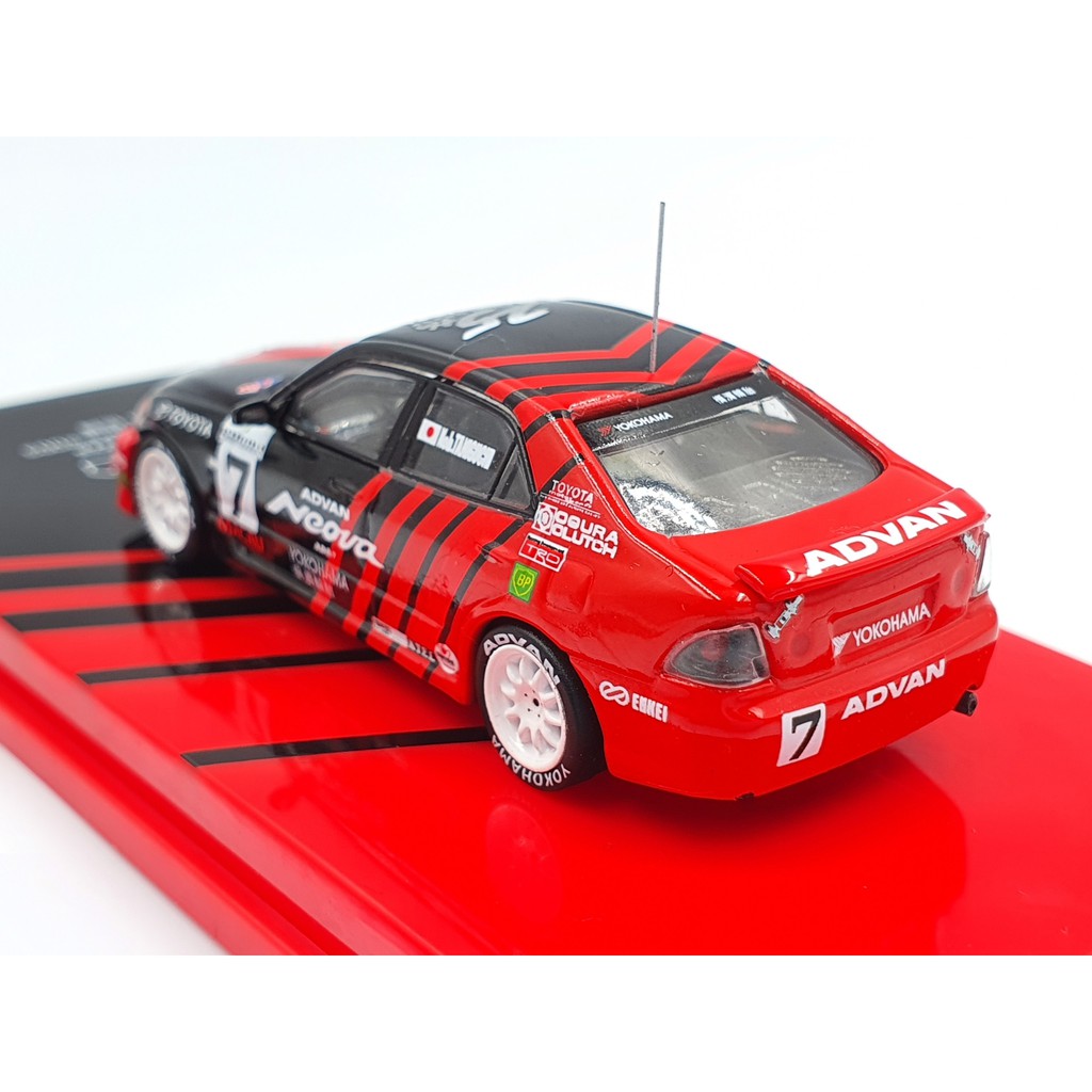 Xe Mô Hình Toyota Altezza Macau Guia Race 2003 Tỉ lệ 1:64 Hãng sản xuất Tarmac Works ( Đỏ Đen )