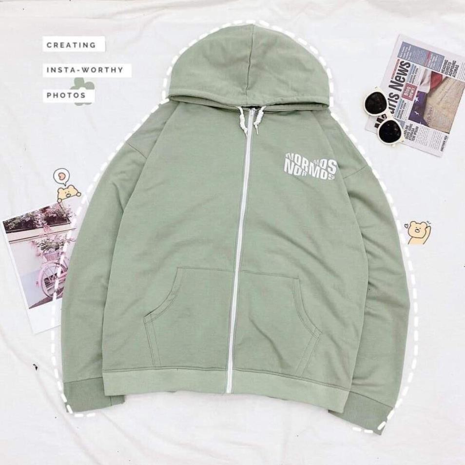 Áo khoác hoodie Chống Rét Cho Nam Nữ Form Rộng in hình Normos Kiểu Unisex có dây kéo Ulzzang XUKA SHOP | BigBuy360 - bigbuy360.vn