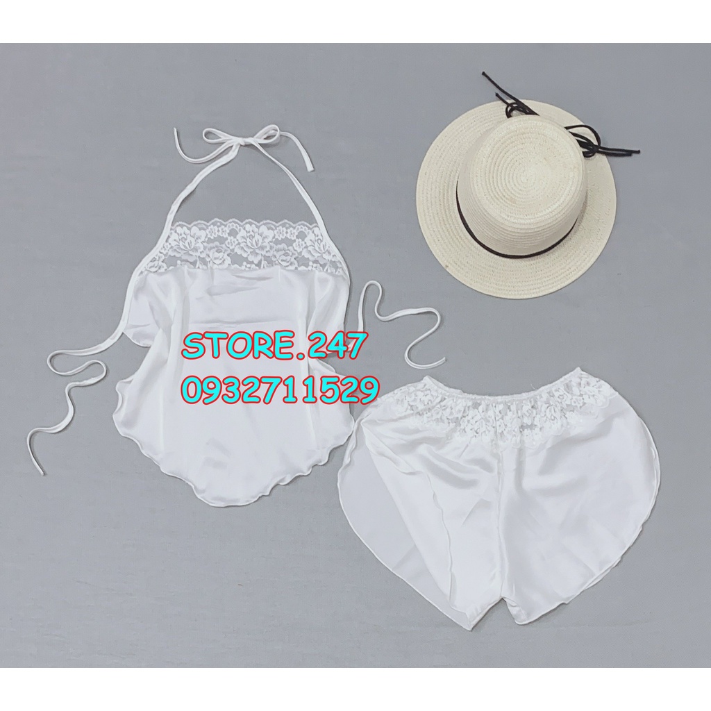 (40KG - 55KG) BỘ YẾM SATIN SIÊU SEXY CỘT NƠ, VẢI SATIN MỊN MÁT MẶC NHƯ KHÔNG MẶC - HÀNG NHÀ MAY BAO ĐẸP | BigBuy360 - bigbuy360.vn