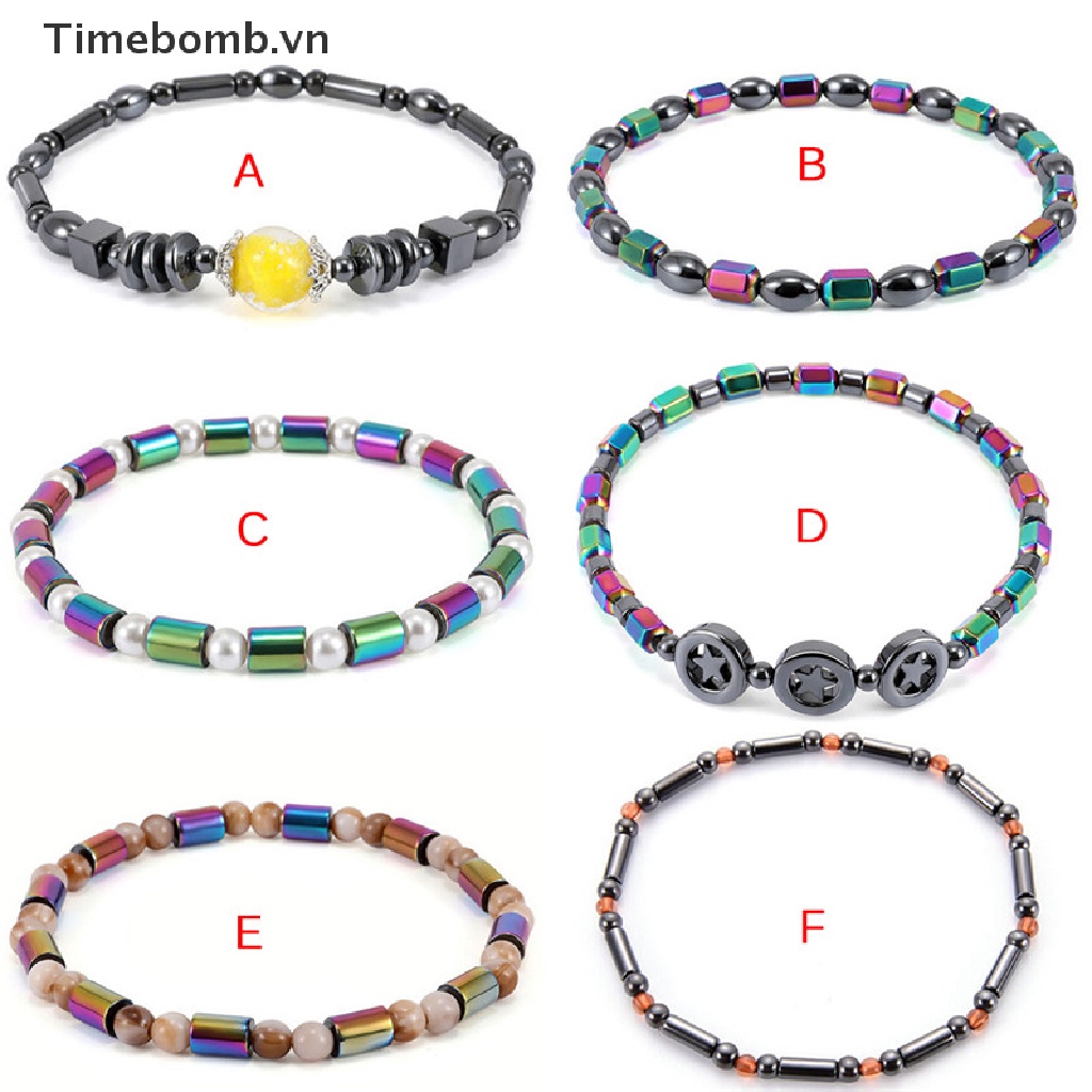 Lắc chân chuỗi hạt đá hematite hỗ trợ giảm cân chăm sóc sức khỏe