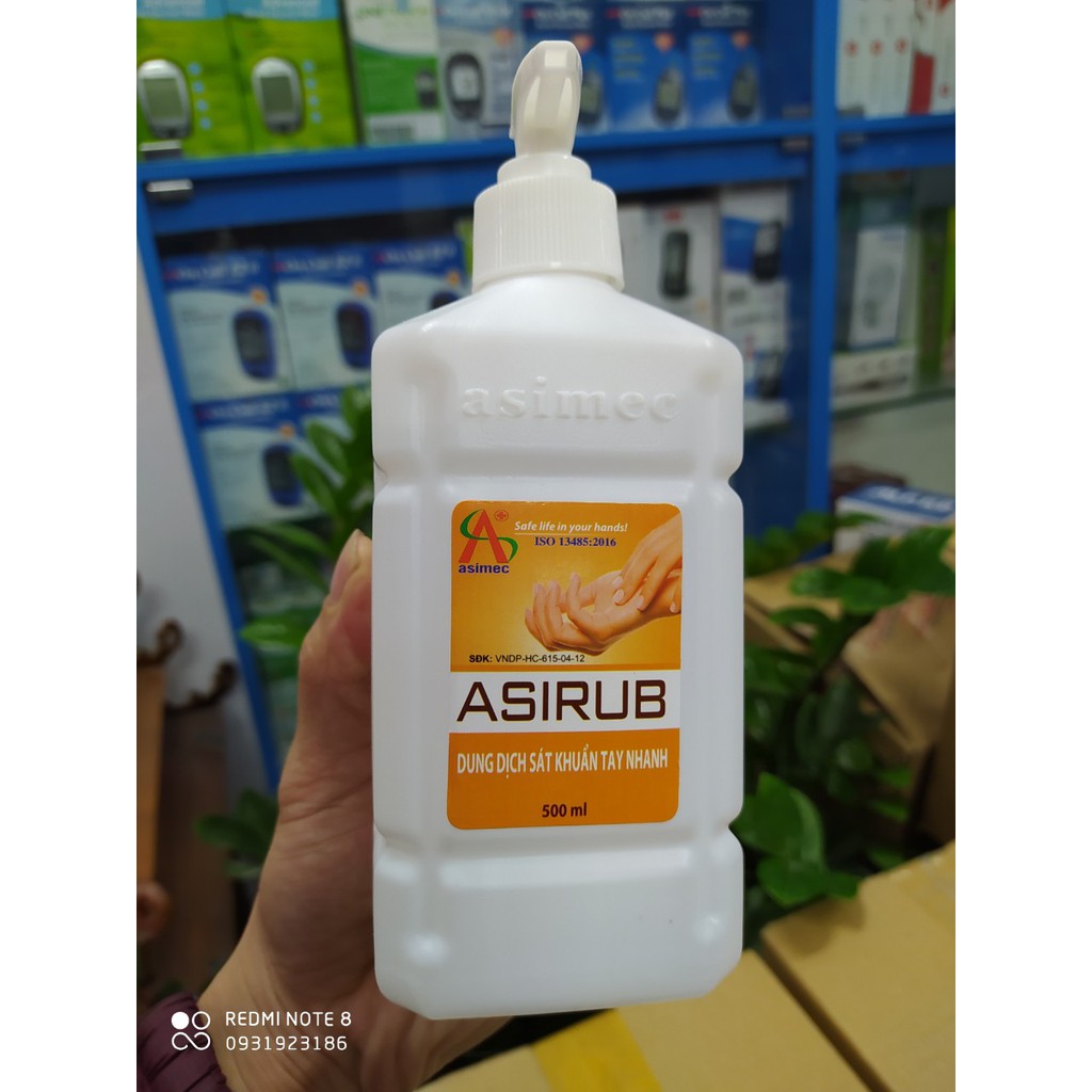 Nước rửa tay khô Asirub chai 500ml | BigBuy360 - bigbuy360.vn