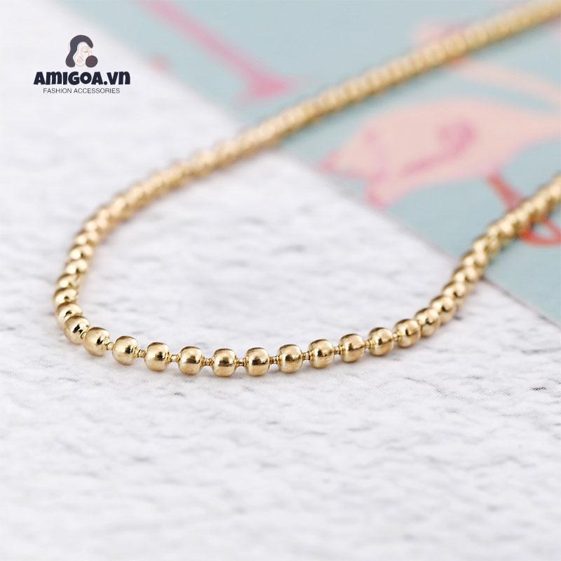 Lắc Chân Đính Hạt Đơn Giản Thời Trang Dành Cho Nữ