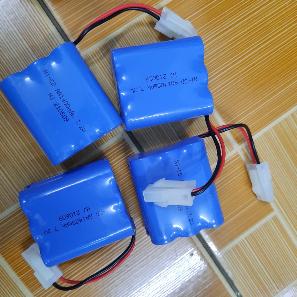 Pin sạc ni-cd 7.2v 1400mah dùng cho xe điều khiển cổng 5559 2P