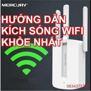 Mua Bộ kích sóng tăng sóng wifi 3 râu Mercury cực mạnh bảo hành 6 tháng lỗi 1 đổi 1