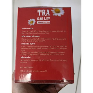 Trà Gạo Lứt Xạ Đen Đậu Đen [Hộp 500Gr]