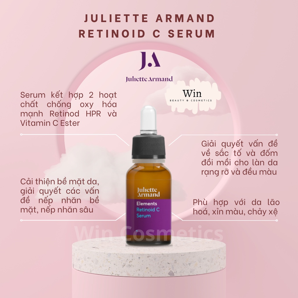 *Lưu mã 15% trên sản phẩm* Tinh chất Juliette Armand Retinoid C Serum phục hồi chống oxi hoá