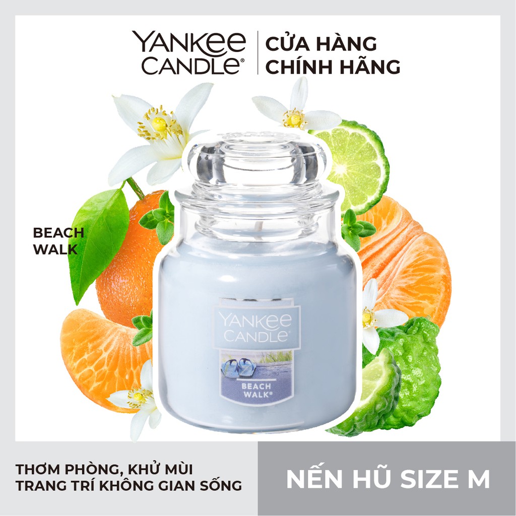 Nến hũ Yankee Candle size M - Beach Walk