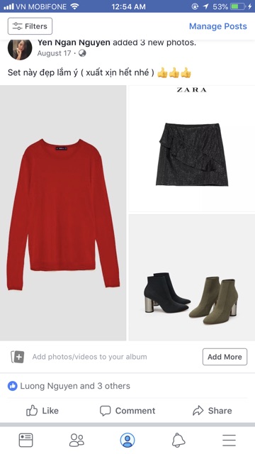 Áo len tay dài zara xuất xịn còn nguyên chip