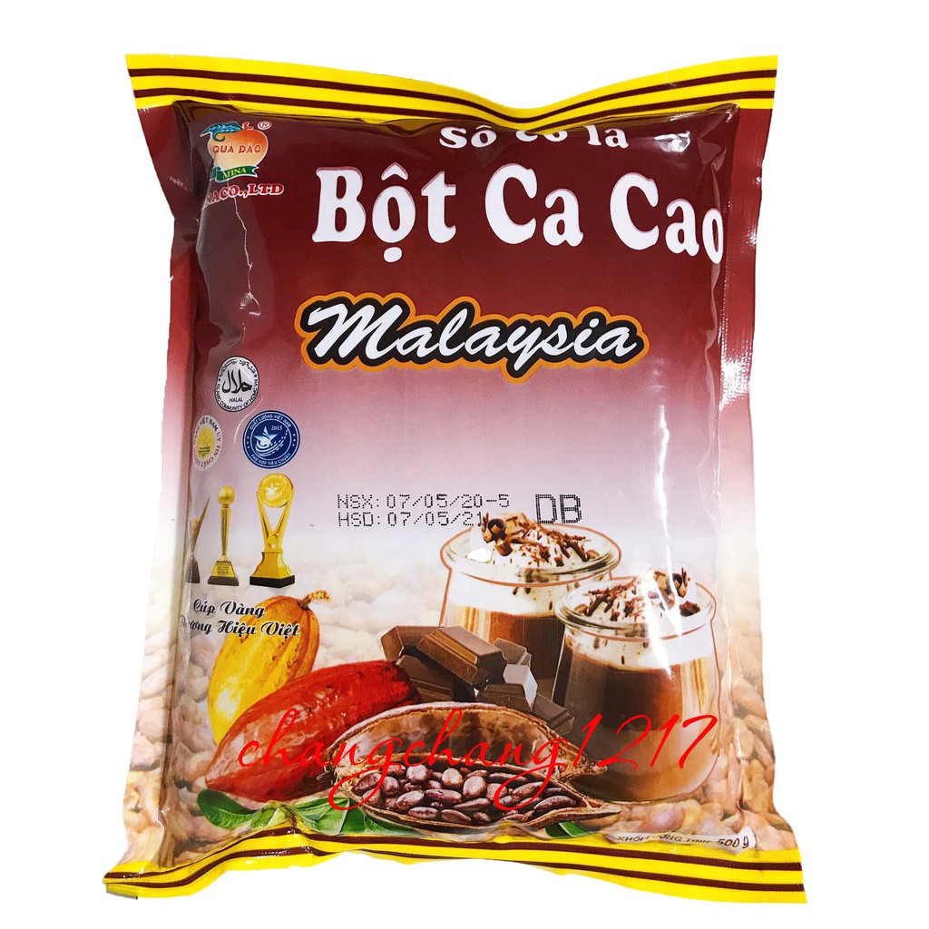 Bột Cacao Đắng Mina Malay Malaysia Gói 500gr (45k)