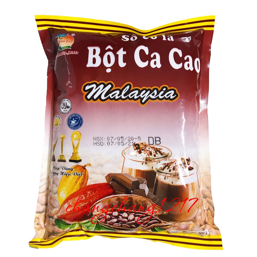 Bột Cacao Đắng Mina Malay Malaysia Gói 500gr (50k)