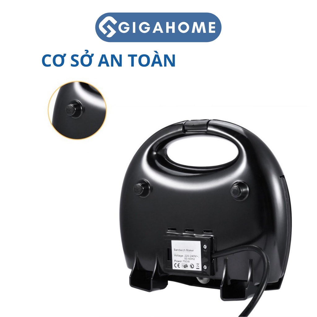 Máy Nướng Bánh Hotdog Tam Giác, Nướng Bánh Mì GIGAHOME KJ-102 Chống Dính 2278