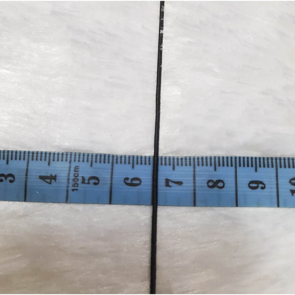 Dây thun tròn size 1mm xỏ vòng phụ liệu may áo quần trắng đen làm đồ thủ công handmade